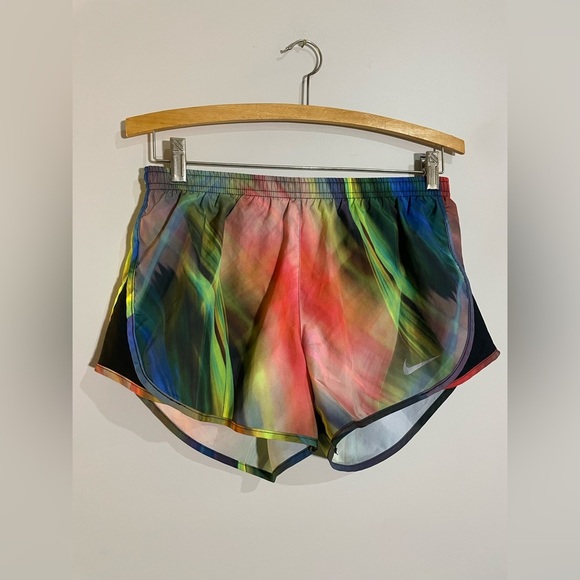 Nike Pants - Nike Bright Multi-Colored Athletic Running Shorts with Adjustable Waist String